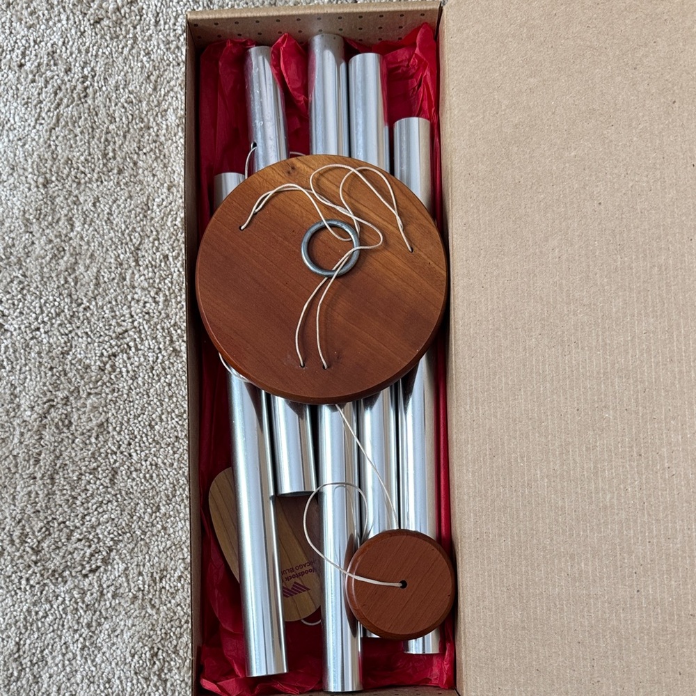 Woodstock Chimes Silver and Brown Wind Chime - Picture 4 of 4